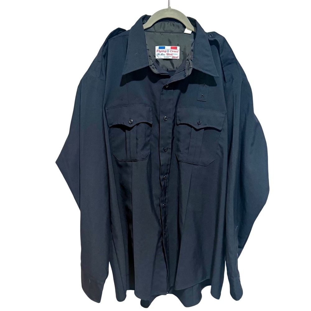 Flying Cross Deluxe Wool Blend Uniform Shirt Long Sleeve Military Style